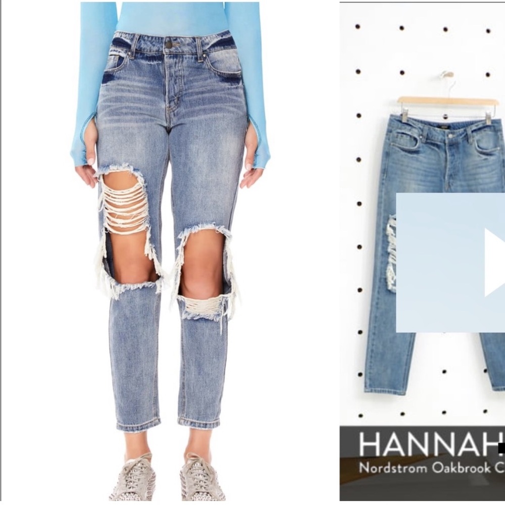 AFRM Distressed jeans
